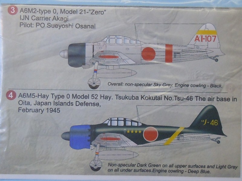 Mitsubishi A6M Decals