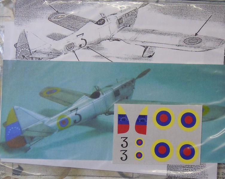 D.500 Venezuela Ba.65 Chile Decals, Dewoitine D.500V