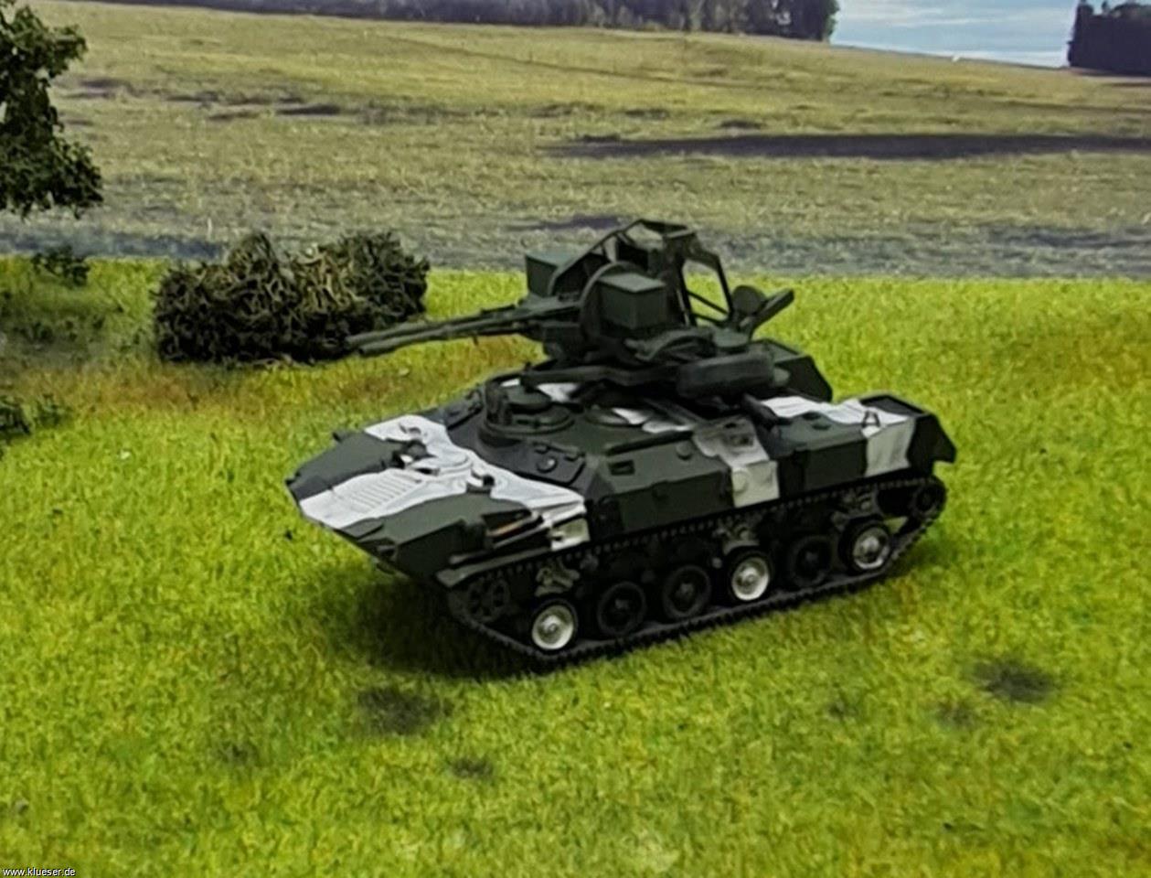 BTR-ZD ZU-23 mit alternativer ZU-23-2 von The Forge statt der zu grossen aus dem Bausatz