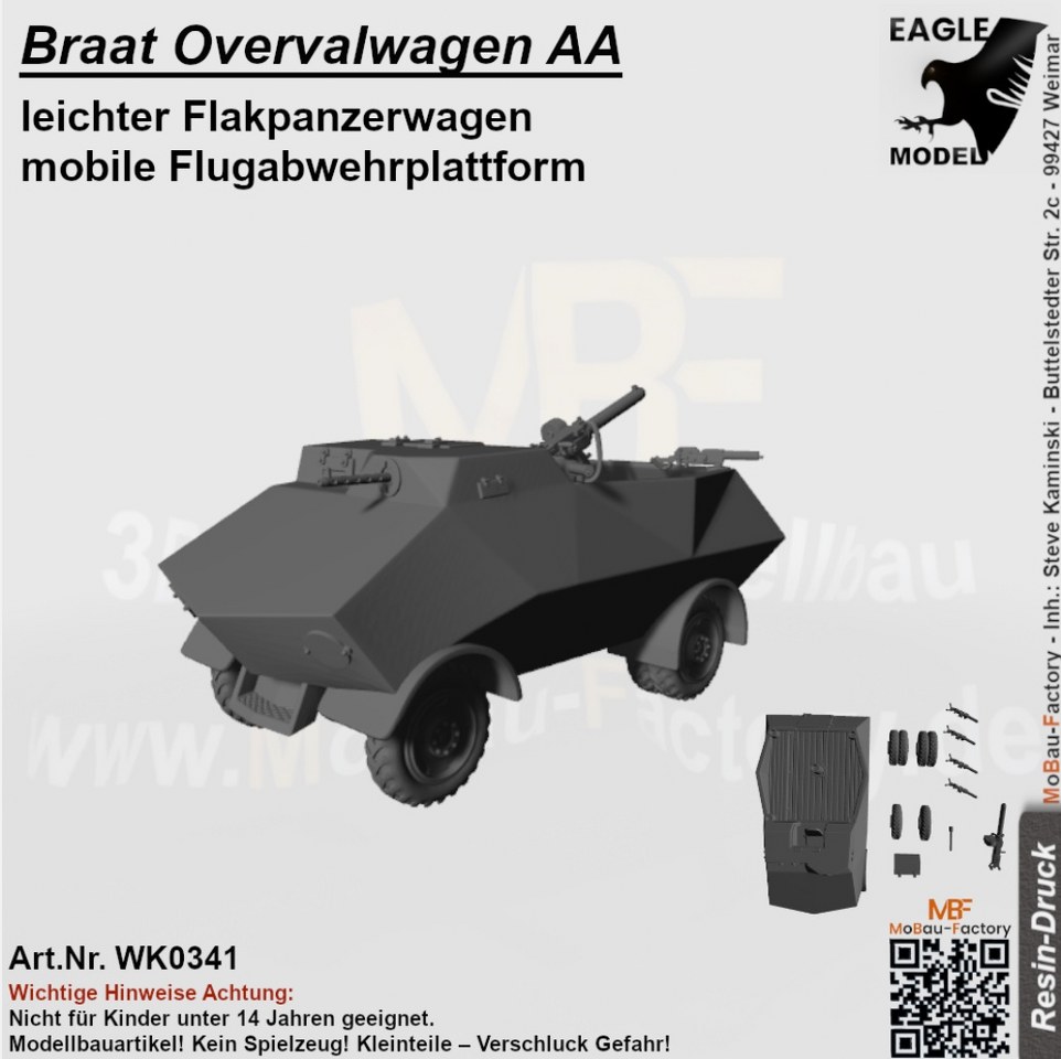 Braat Overvalwagen AA 12,7mm  *