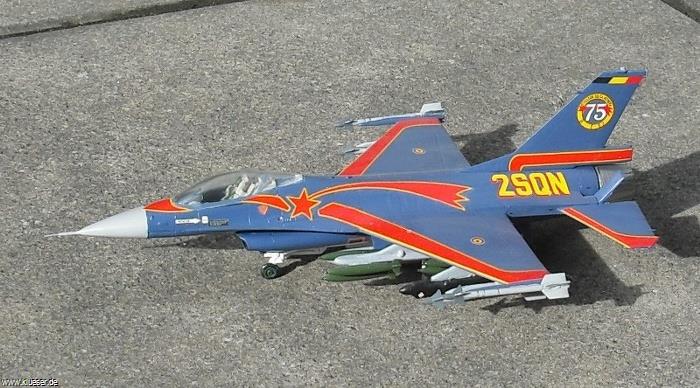 General Dynamics F-16A Comete, Belgien 2.Sqn 75 years