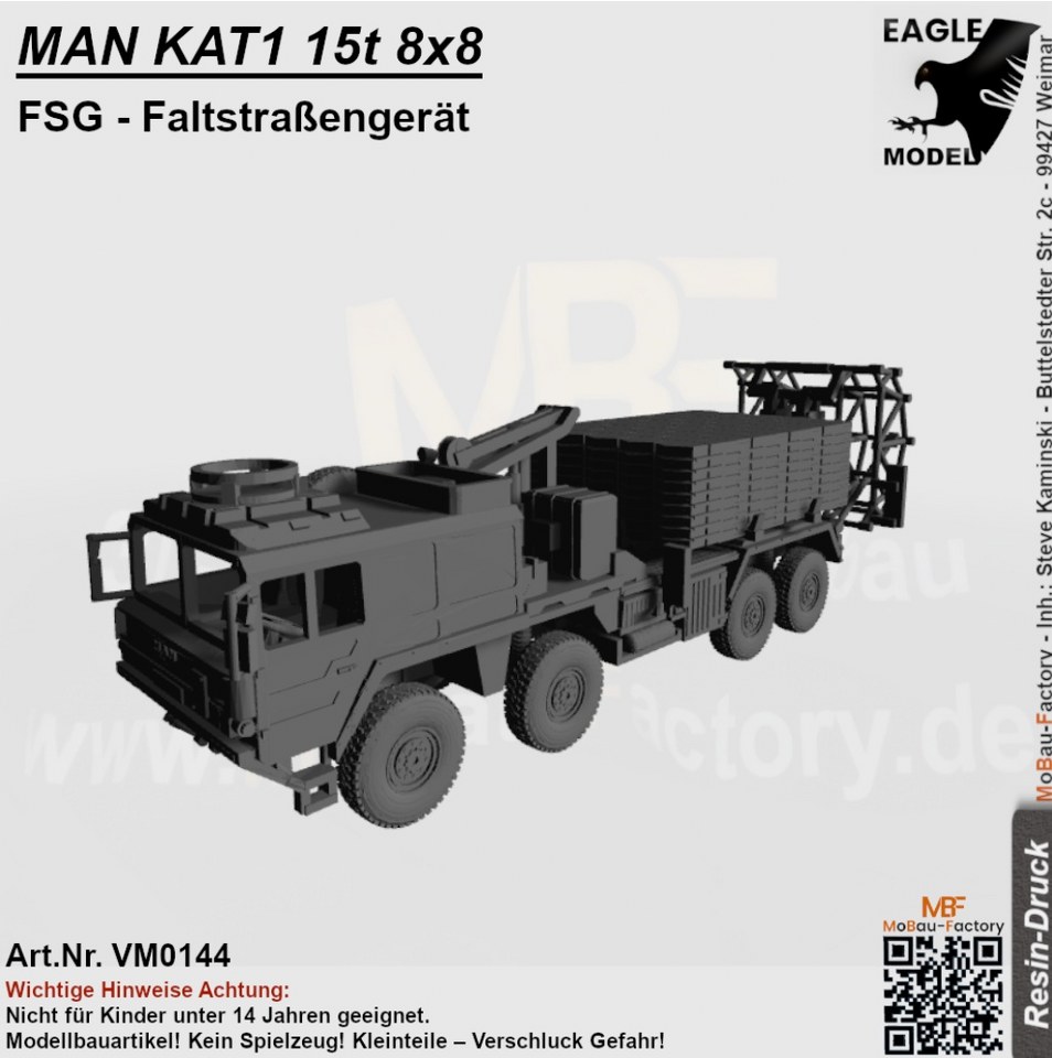 MAN KAT1 18t 8x8 FSG - Faltstraßengerät