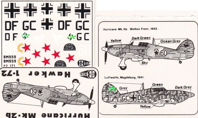 Hawker Hurricane Decals C3D