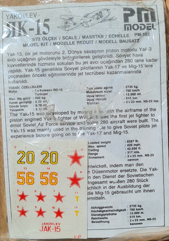 Jakowlew Jak15, Jakowlew Jak15, Jakowlew Jak15