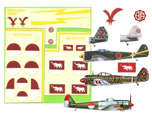 Nakajima Ki-43 II Oscar Hayabusa, Nakajima Ki-43 Decals