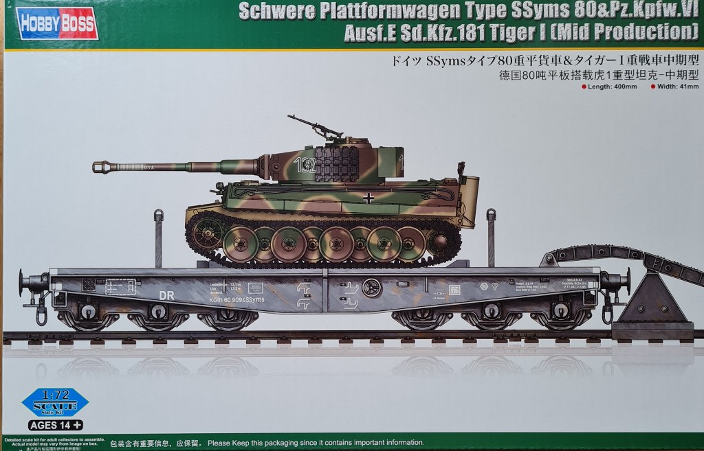 Schw. Plattformwagen SSYMS 80 mit Tiger I