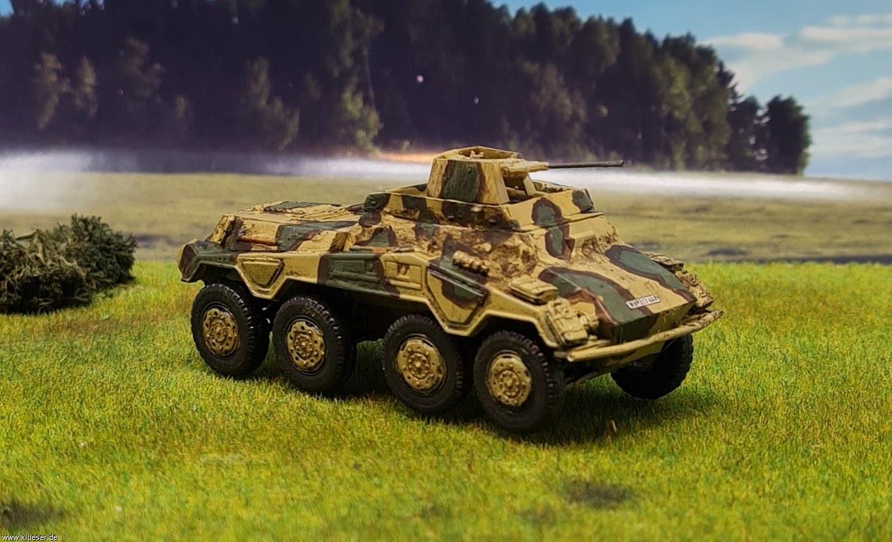 Sd.Kfz. 234/3 mit Schwebelafette