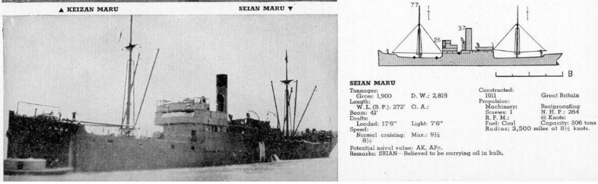 Source: Japanese Merchant Ships Recognition Manual ONI-208-J, page 143 <a href="http://archive.hnsa.org/doc/id/oni208j-japan-merchant-ships/pg143.htm" target="_blank">http://archive.hnsa.org/doc/id/oni208j-japan-merchant-ships/pg143.htm</a> <br>